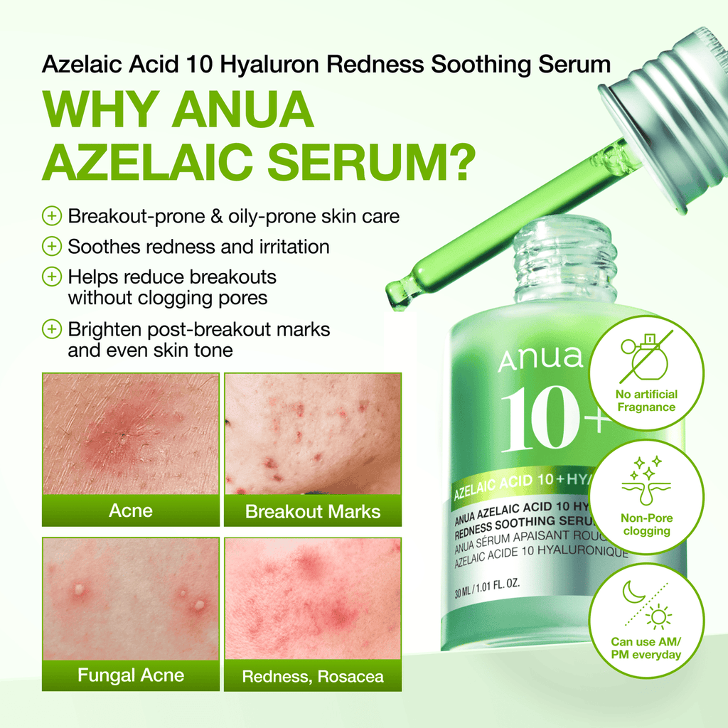 AZELAIC ACID 10 HYALURON Redness Soothing Serum